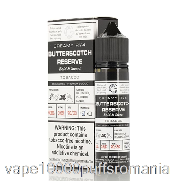 Vape Romania Butterscotch Reserve - Serie Bsx - 60ml 6mg